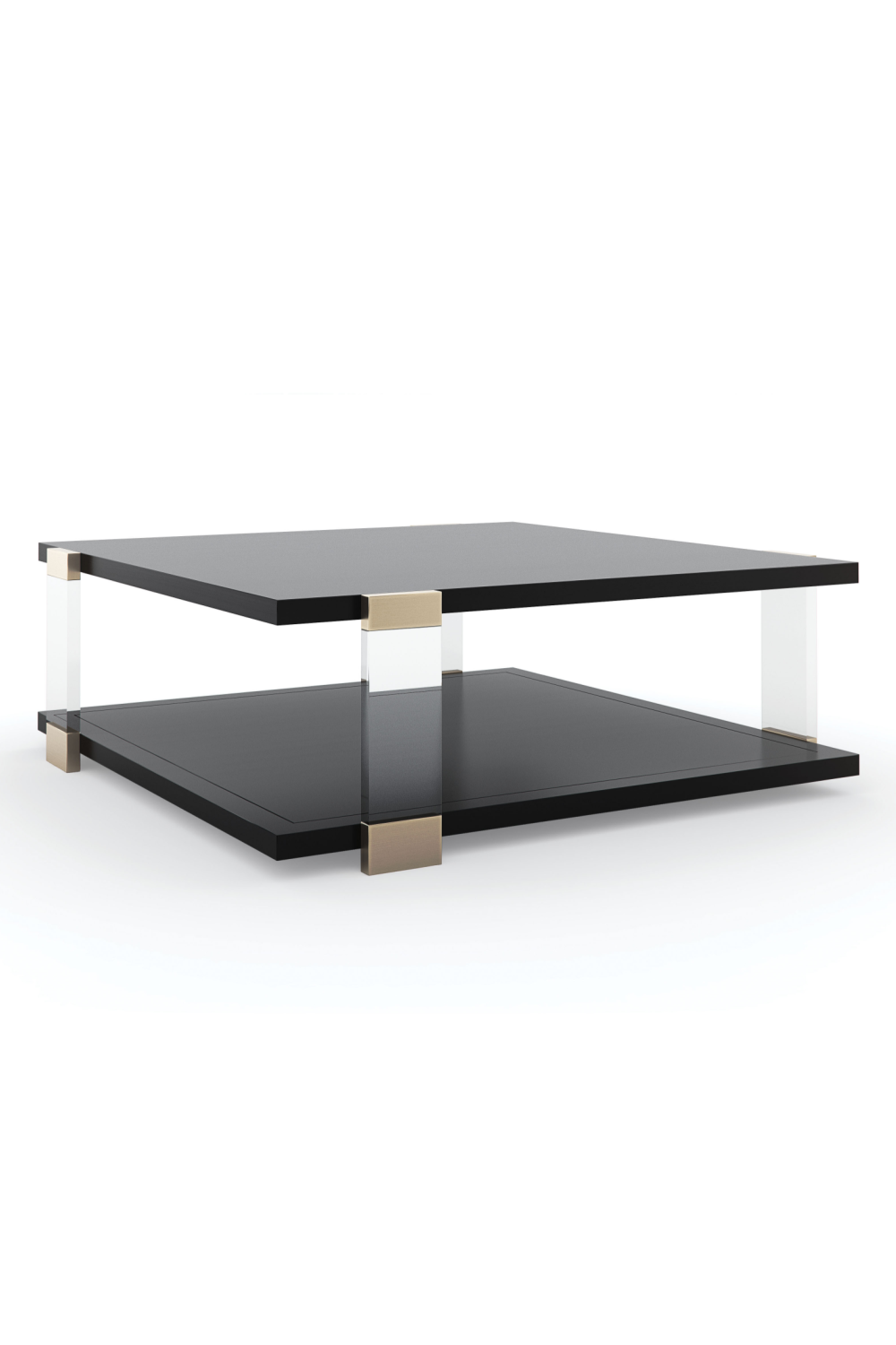 Kwadratowy czarny stolik kawowy | Caracole I'll Take The Corner Table | Caracole.eu.com
