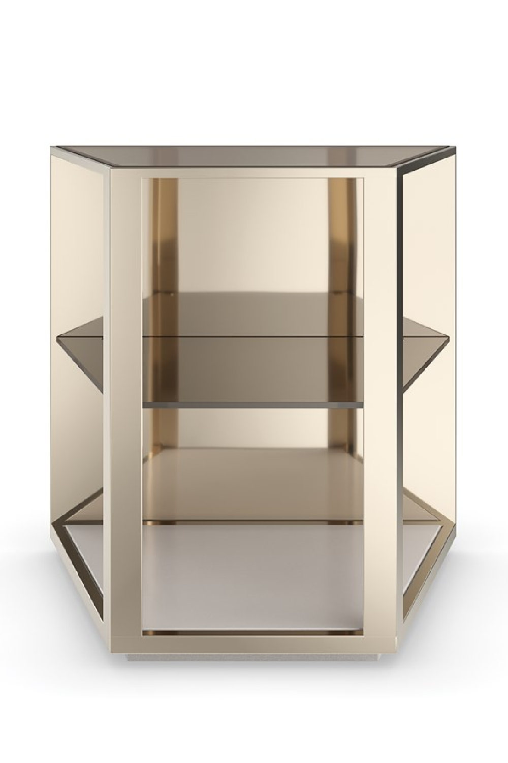 3-warstwowy szklany stolik końcowy | Refrakcja Caracole | Caracole.eu.com