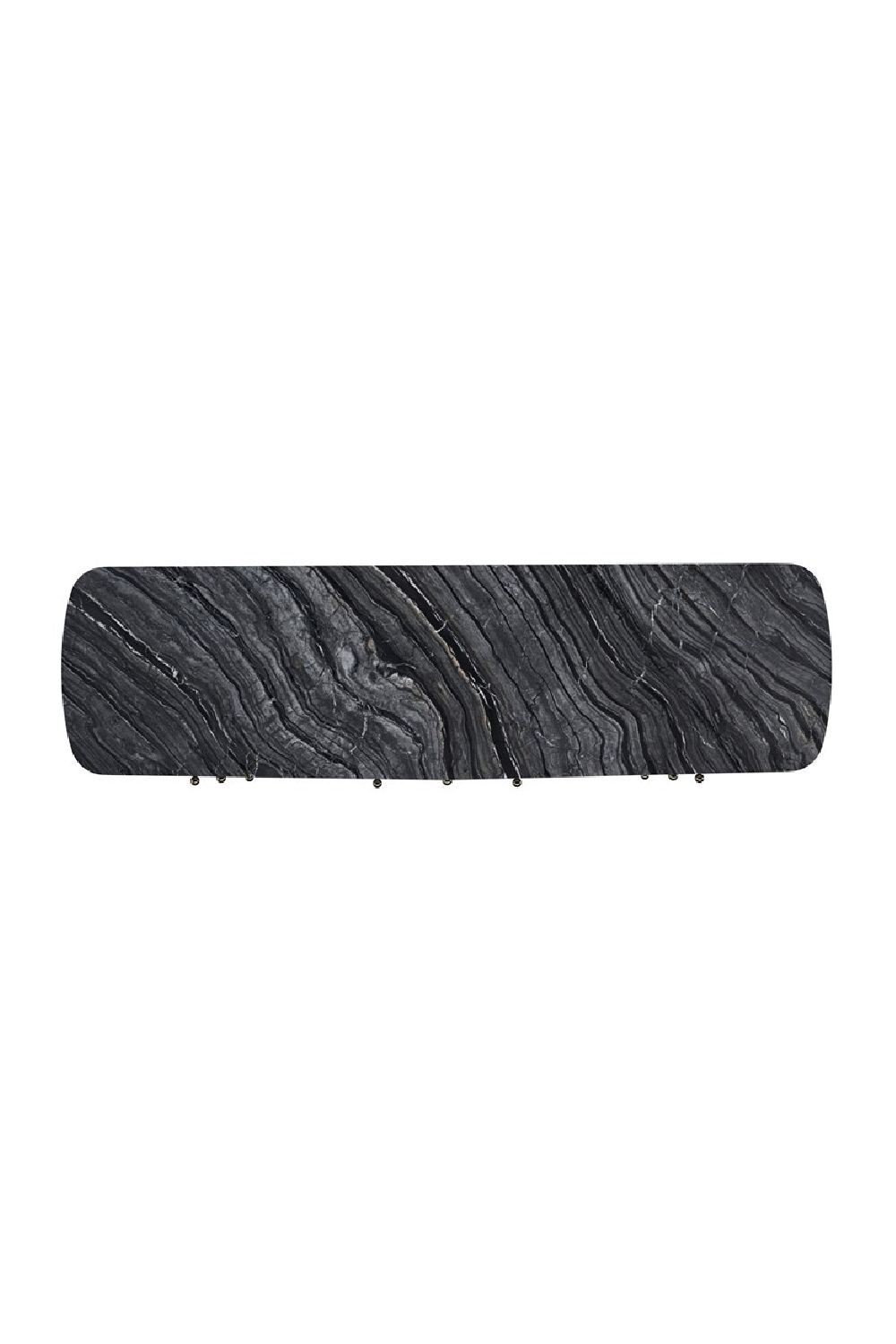 Czarna, zakrzywiona komoda z 8 szufladami | Caracole Cabochon | Caracole.eu.com
