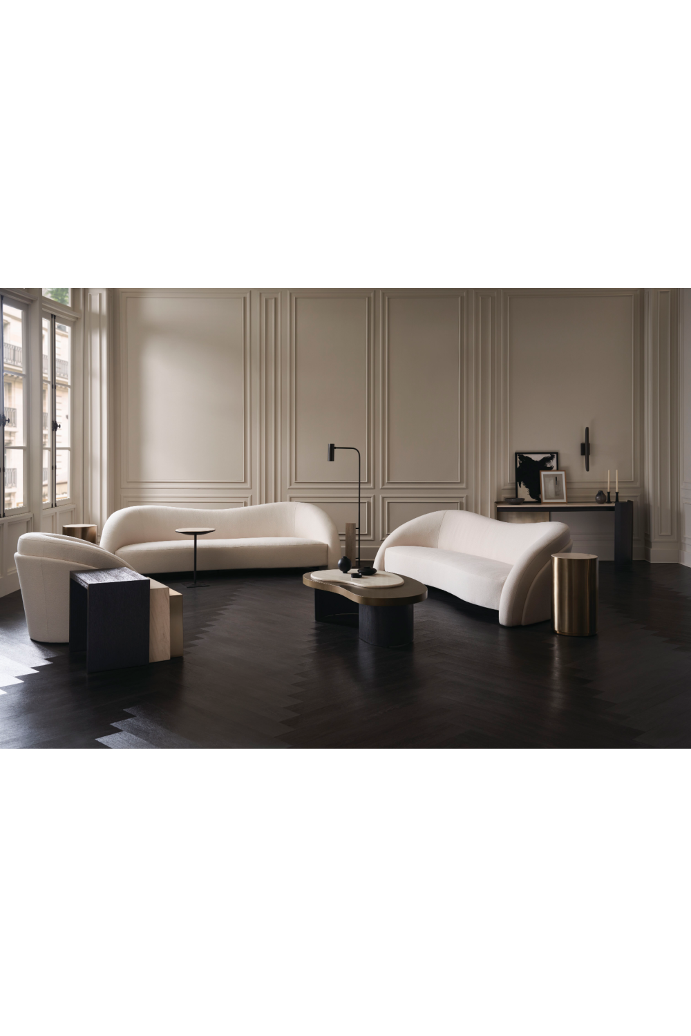 Biała sofa o swobodnym kształcie | Ruch Caracole | Caracole.eu.com