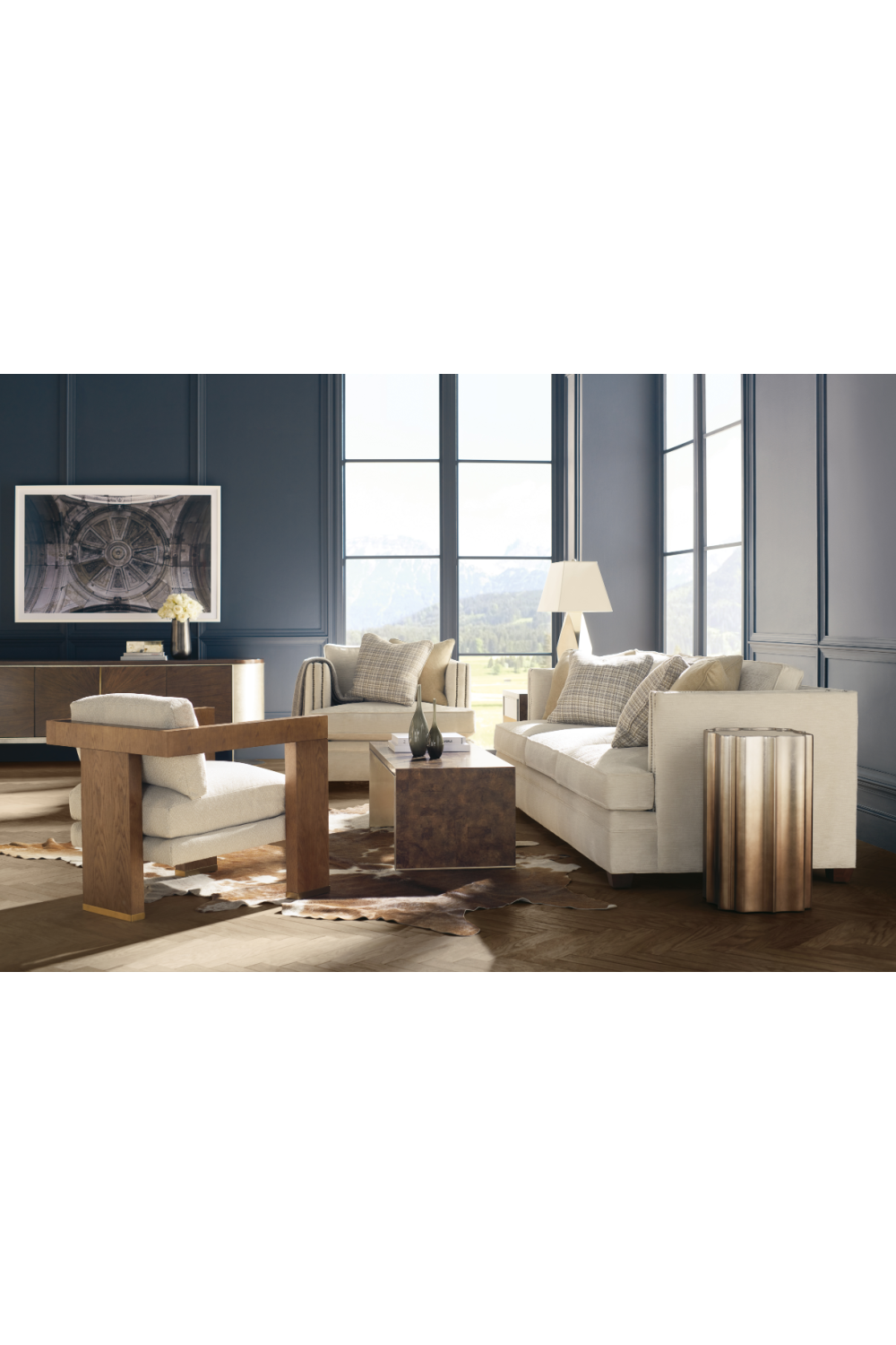 Nowoczesny stolik kawowy w kolorze ombre | Caracole Gold Is Up | Caracole.eu.com