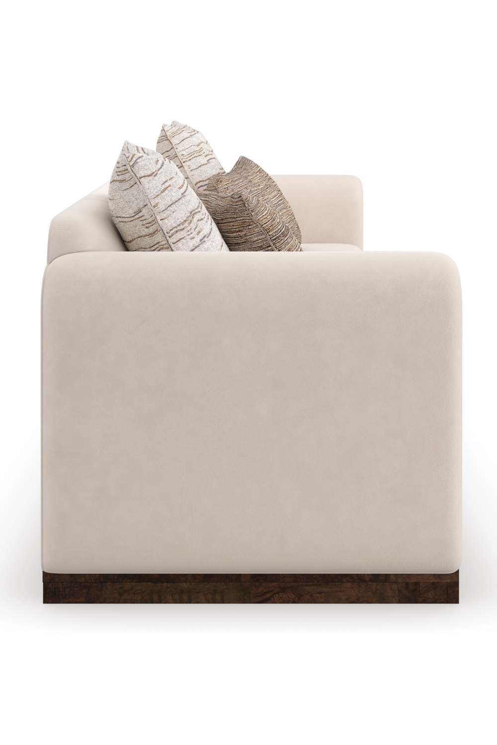 Kremowa aksamitna sofa | Caracole Dimitri | Caracole.eu.com