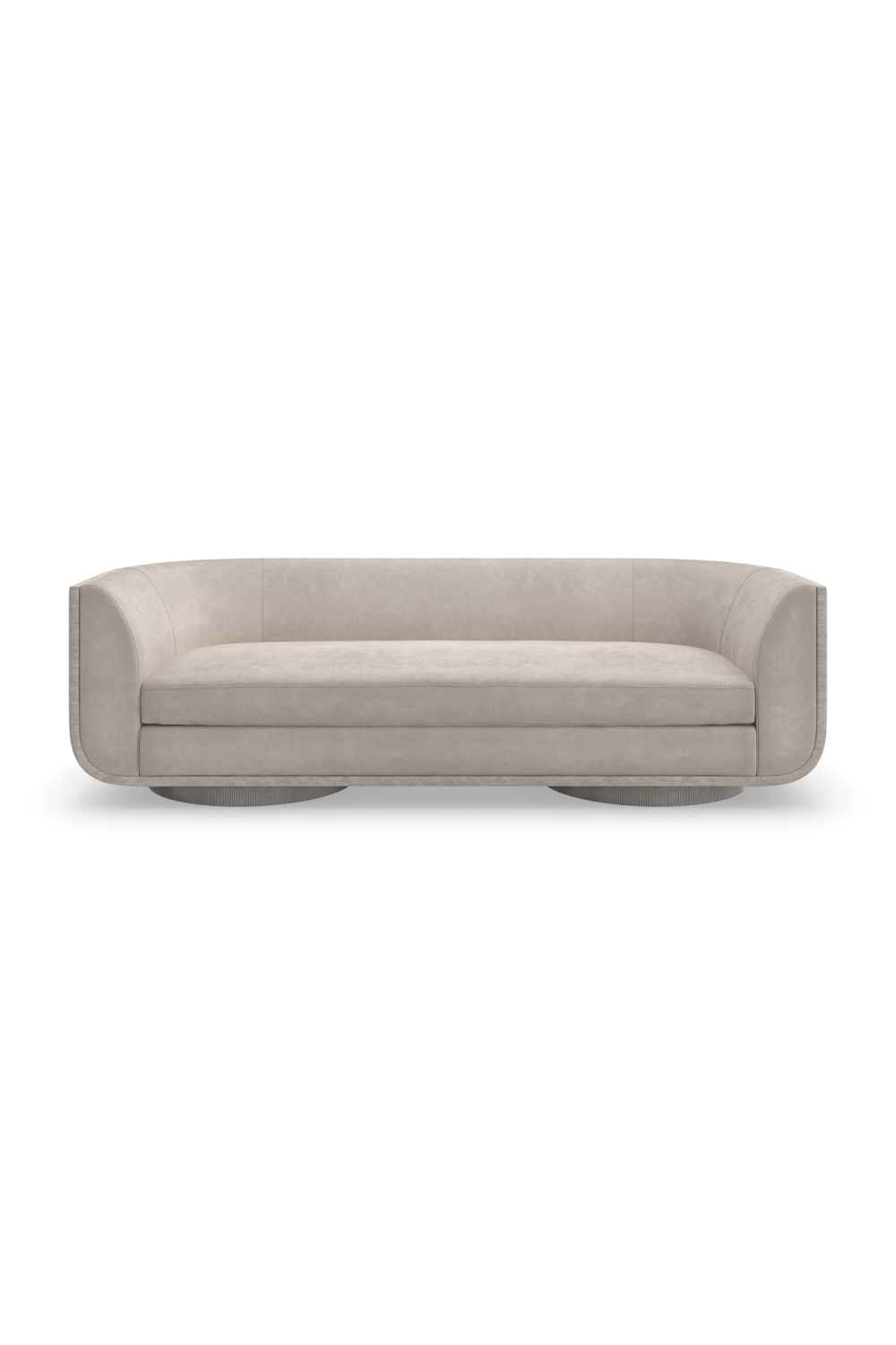Zakrzywiona sofa w kolorze ciemnoszarym | Maszynka do strzyżenia Caracole | Caracole.eu.com