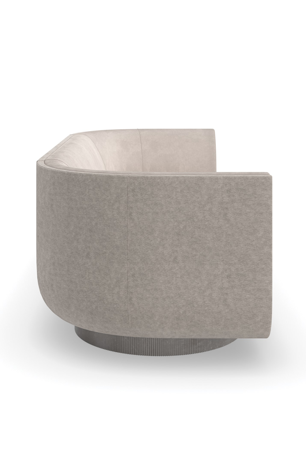 Zakrzywiona sofa w kolorze ciemnoszarym | Maszynka do strzyżenia Caracole | Caracole.eu.com