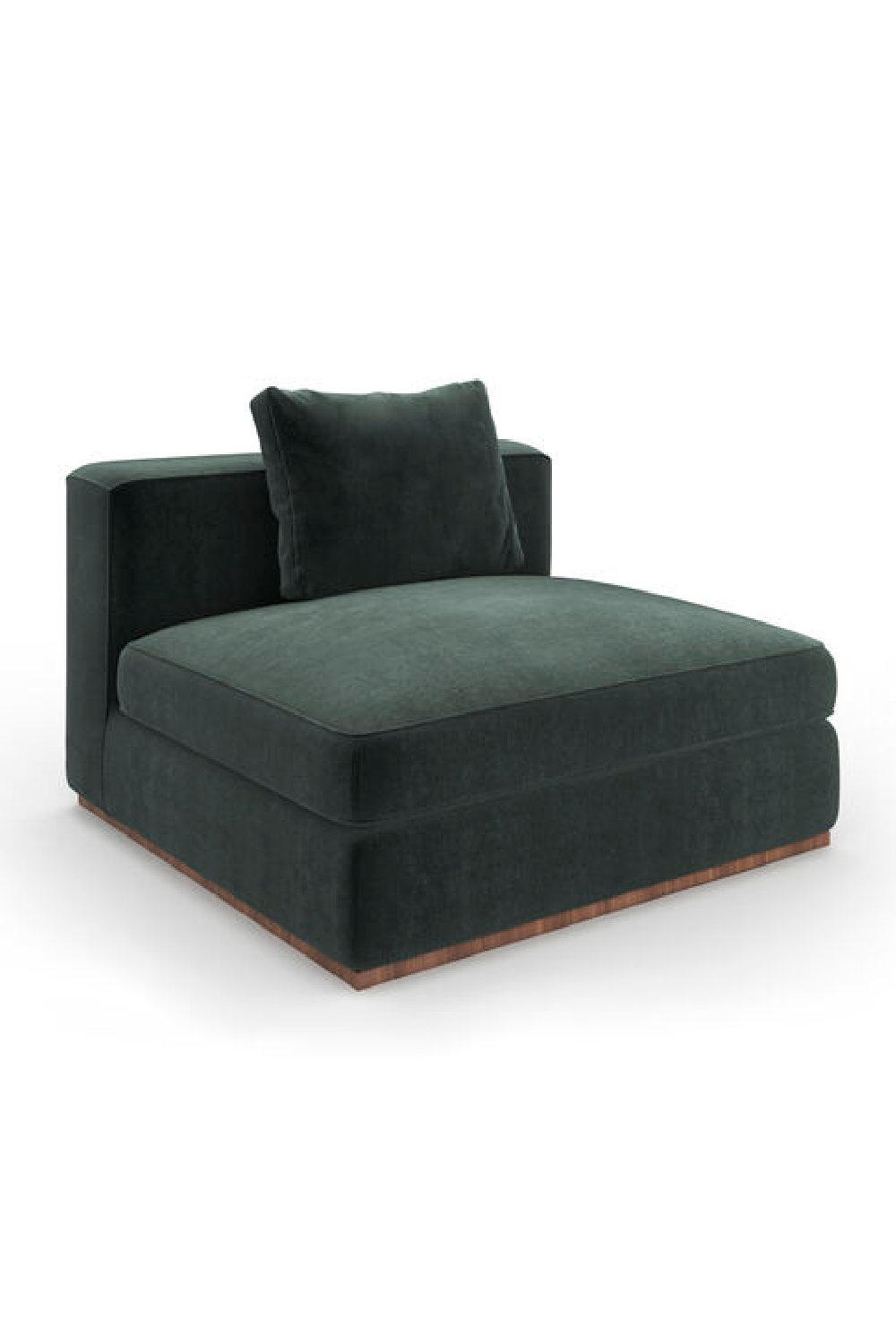 Czarna tapicerowana sofa modułowa | Caracole Bello | Caracole.eu.com