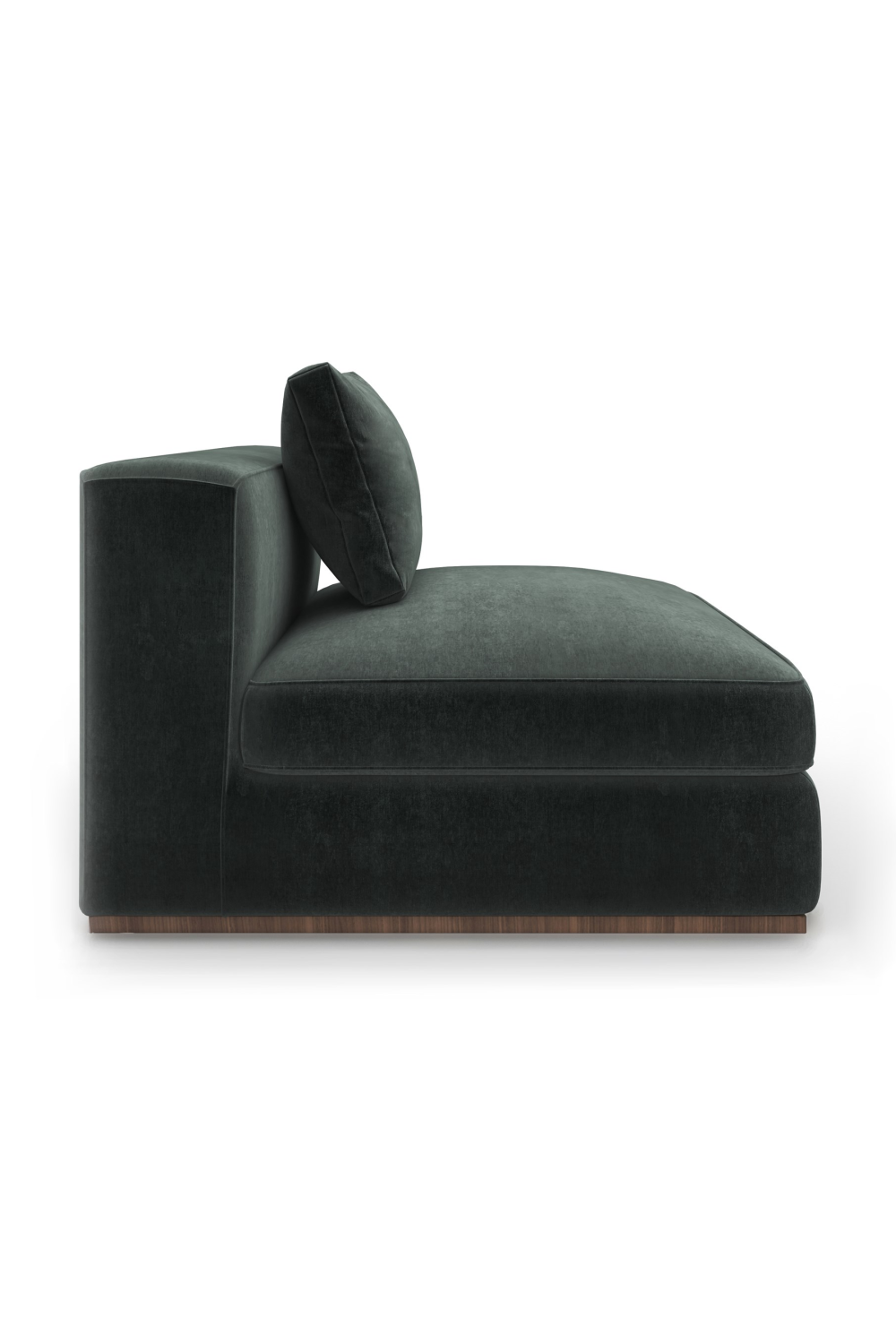Czarna tapicerowana sofa modułowa | Caracole Bello | Caracole.eu.com