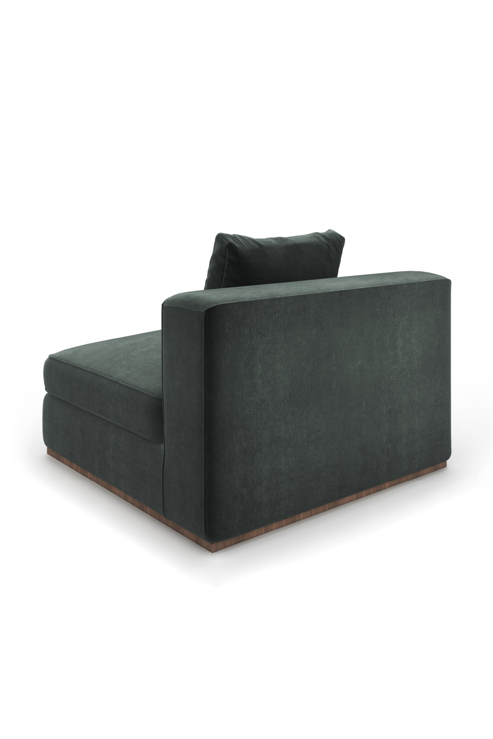 Czarna tapicerowana sofa modułowa | Caracole Bello | Caracole.eu.com