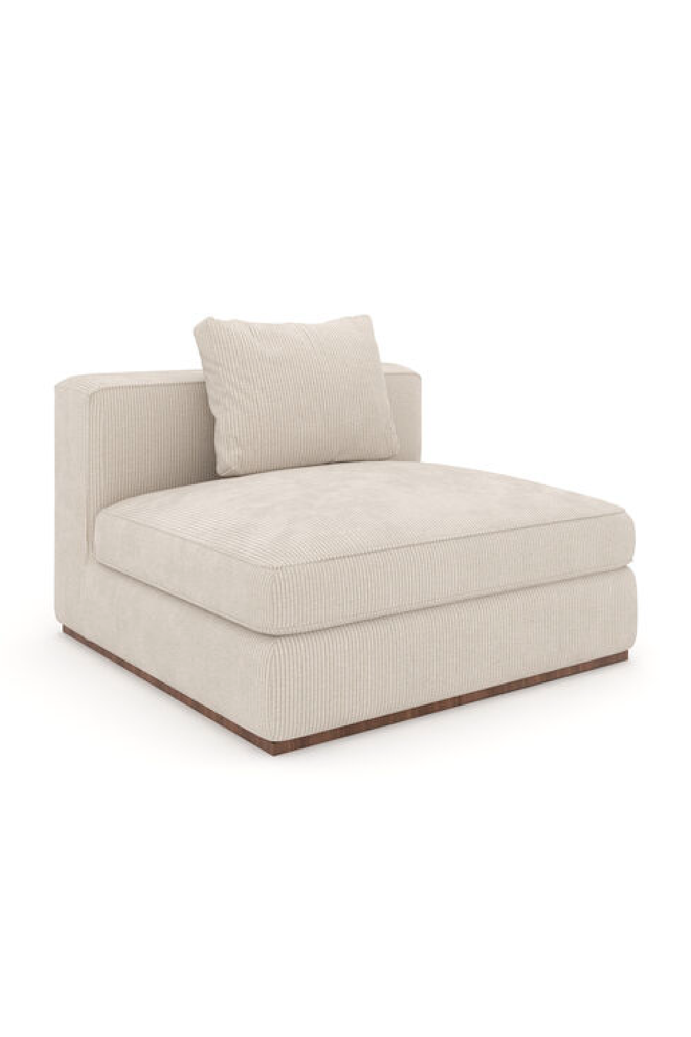 Biała tapicerowana sofa modułowa | Caracole Bello