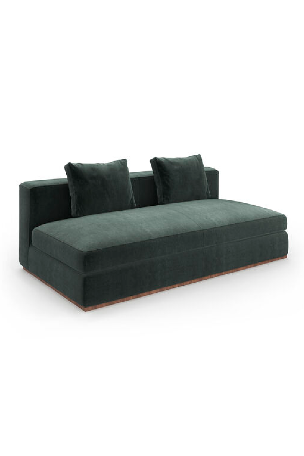 Czarna tapicerowana sofa modułowa | Caracole Bello | Caracole.eu.com