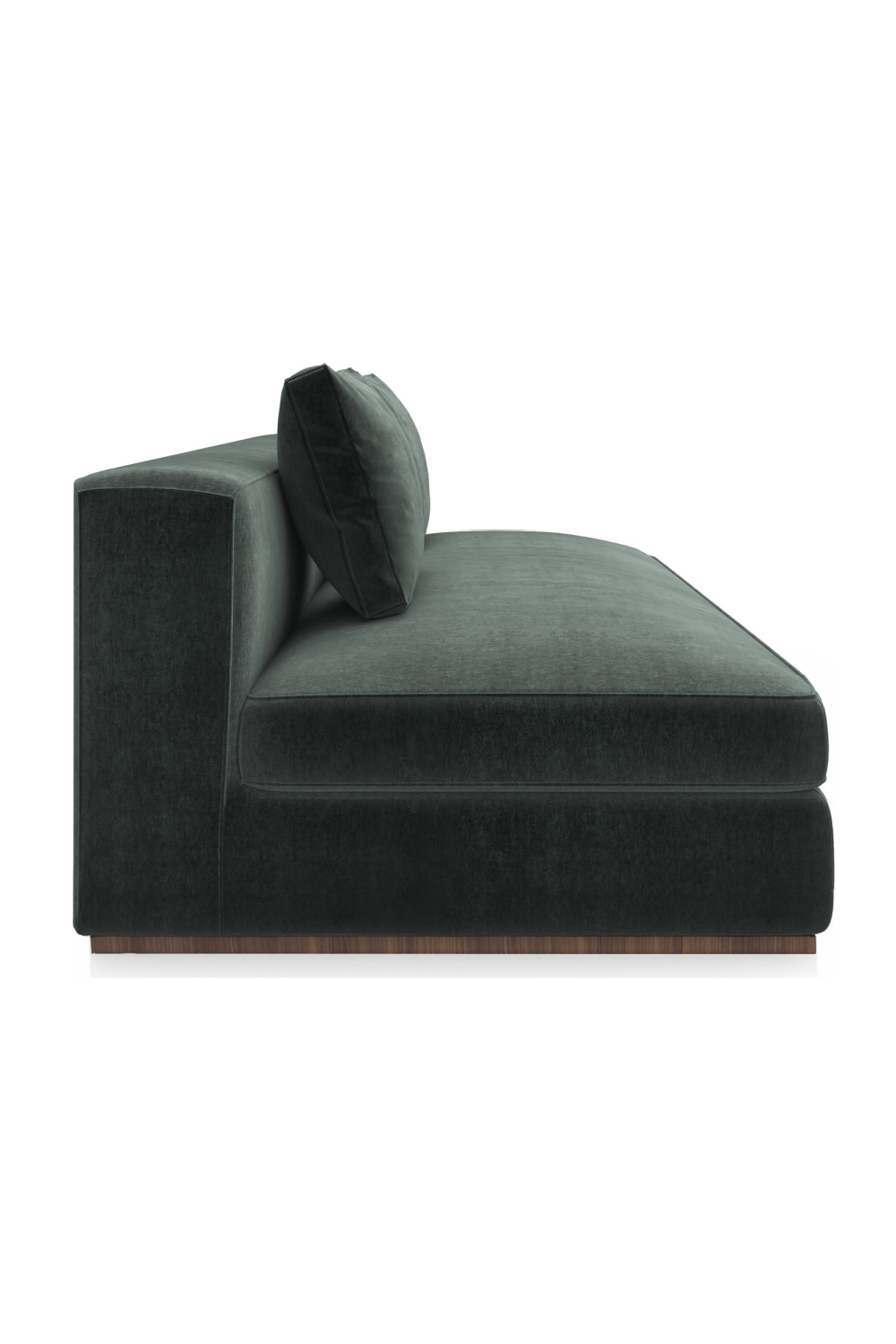Czarna tapicerowana sofa modułowa | Caracole Bello | Caracole.eu.com