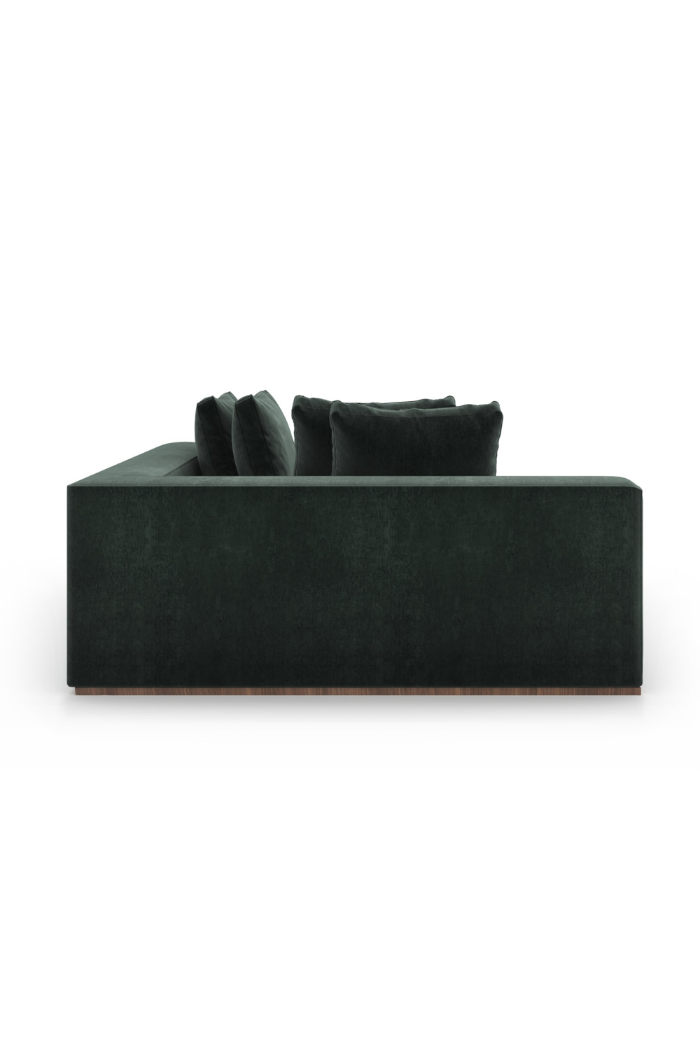 Czarna tapicerowana sofa modułowa | Caracole Bello | Caracole.eu.com