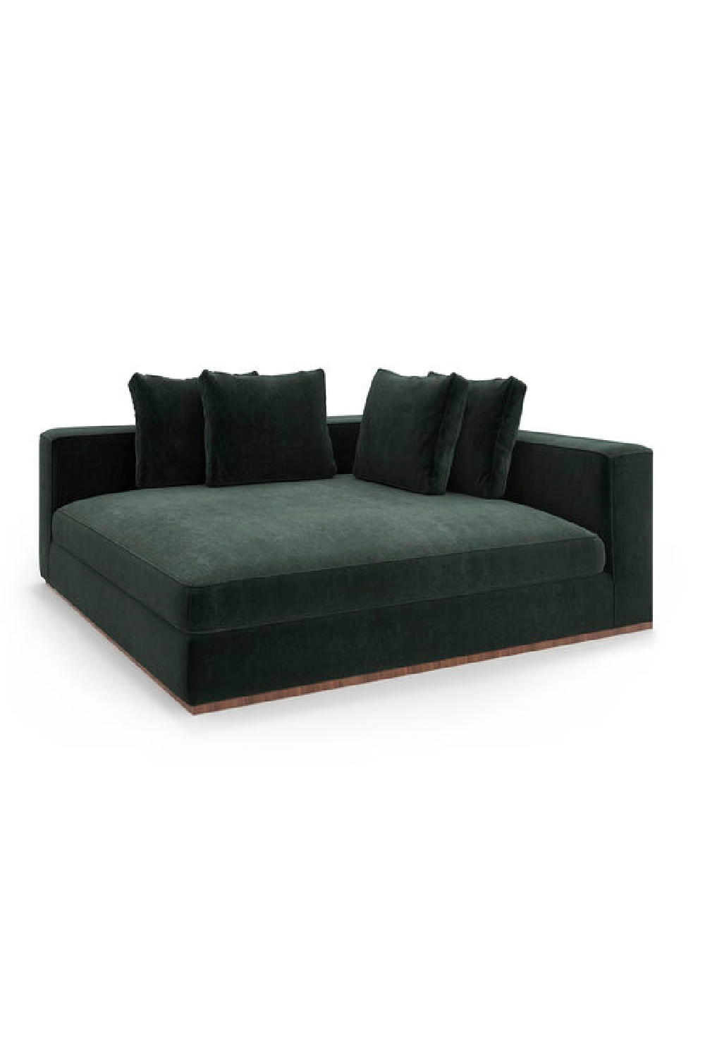 Czarna tapicerowana sofa modułowa | Caracole Bello | Caracole.eu.com