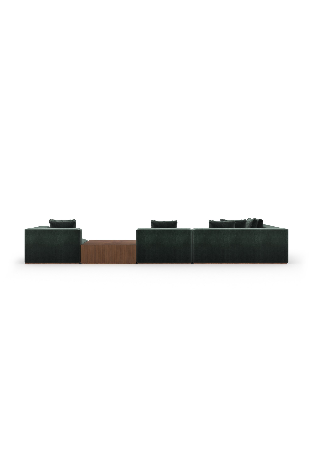 Czarna sofa modułowa z szezlongiem | Caracole Bello | Caracole.eu.com