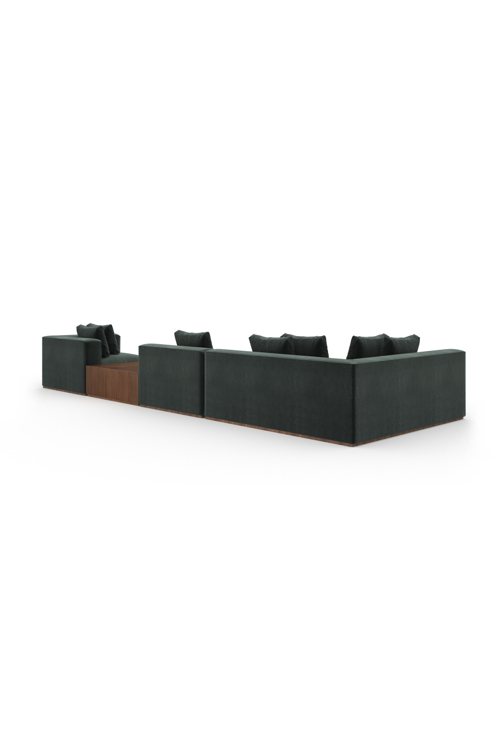 Czarna sofa modułowa z szezlongiem | Caracole Bello | Caracole.eu.com