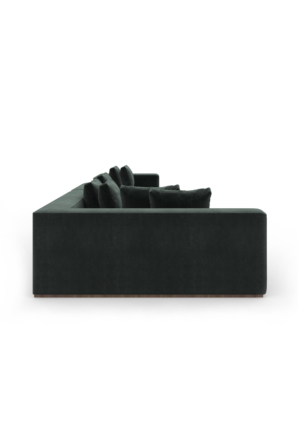 Czarna sofa modułowa z szezlongiem | Caracole Bello | Caracole.eu.com