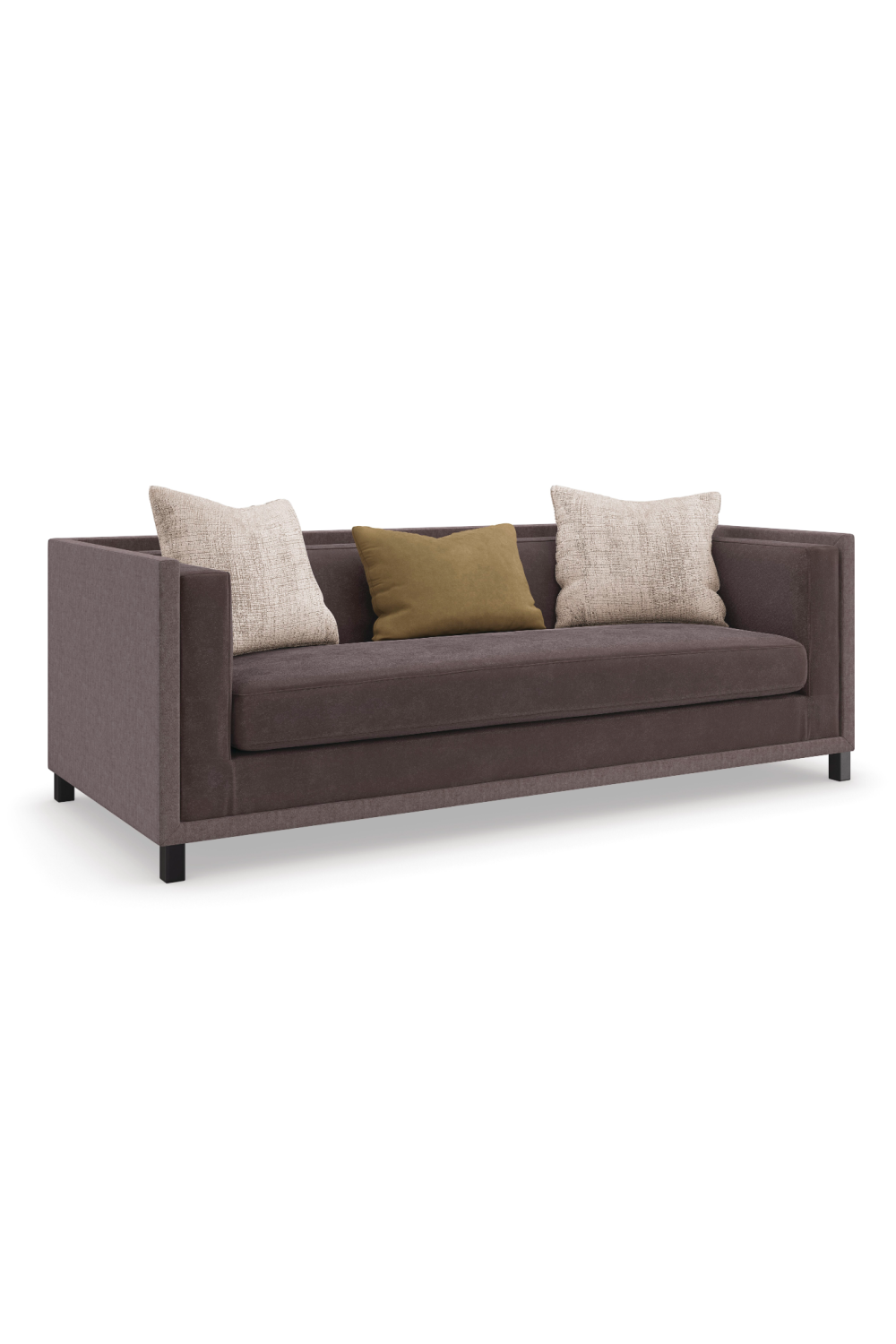 Brązowa klasyczna sofa | Caracole Tuxedo | Caracole.eu.com