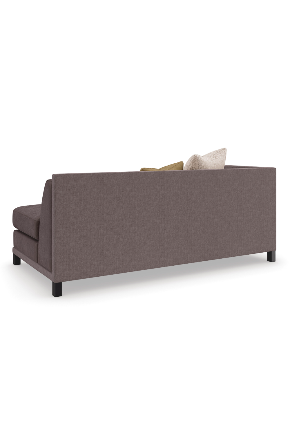 Brązowy tapicerowany fotel modułowy | Caracole Tuxedo | Caracole.eu.com