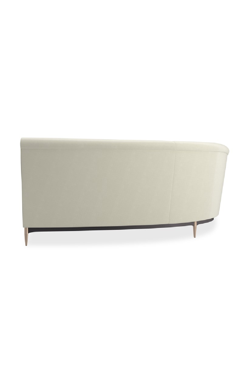 Biała aksamitna sofa modułowa | Caracole Three's Company | Caracole.eu.com