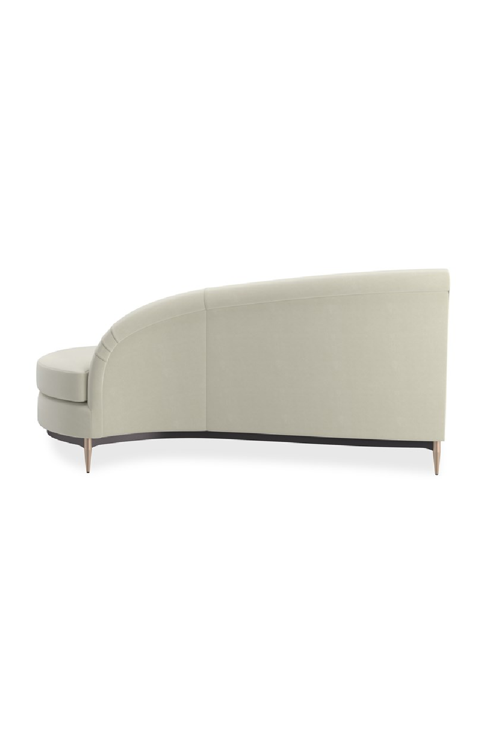 Biała aksamitna sofa modułowa | Caracole Three's Company | Caracole.eu.com