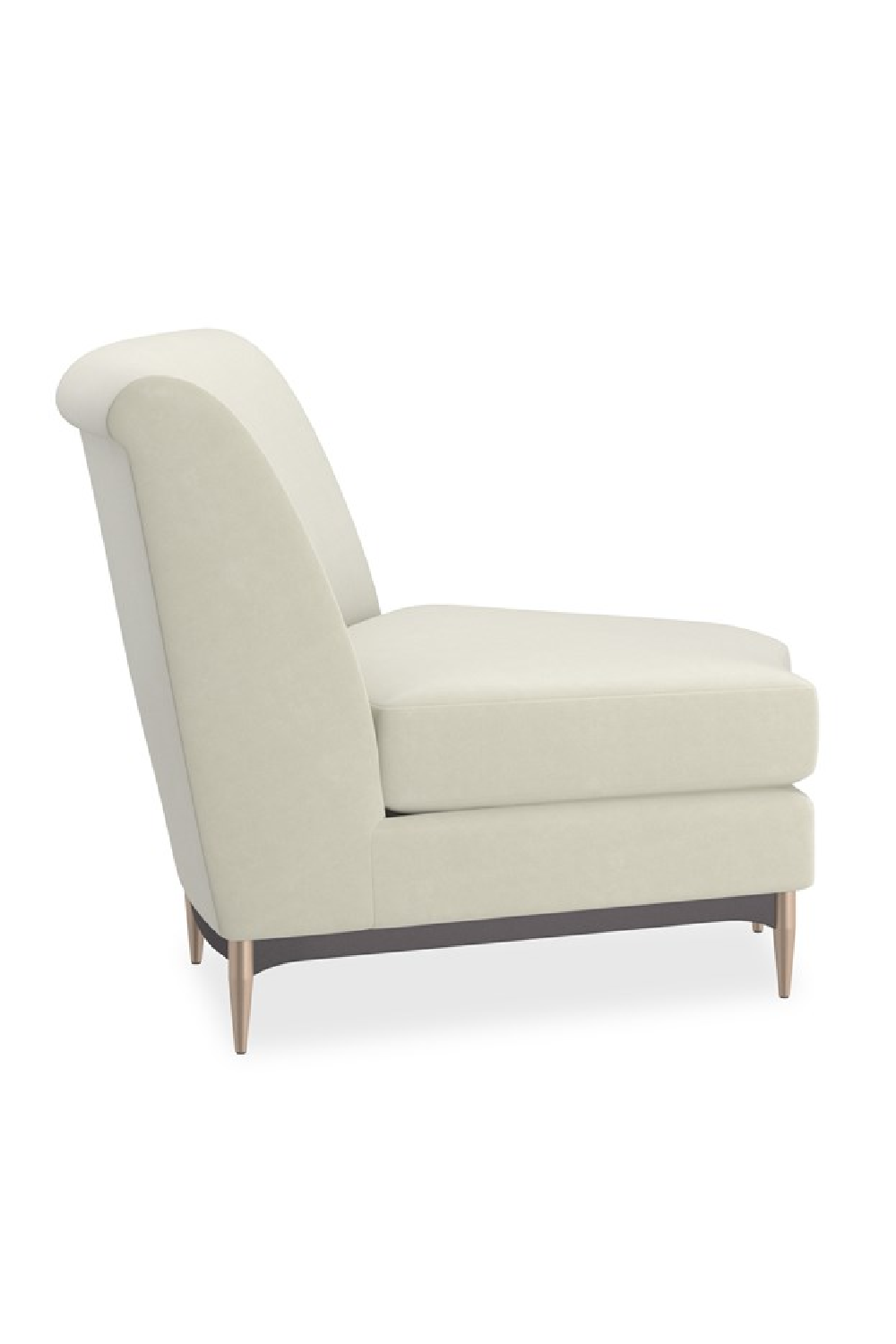 Biała aksamitna sofa modułowa | Caracole Three's Company | Caracole.eu.com