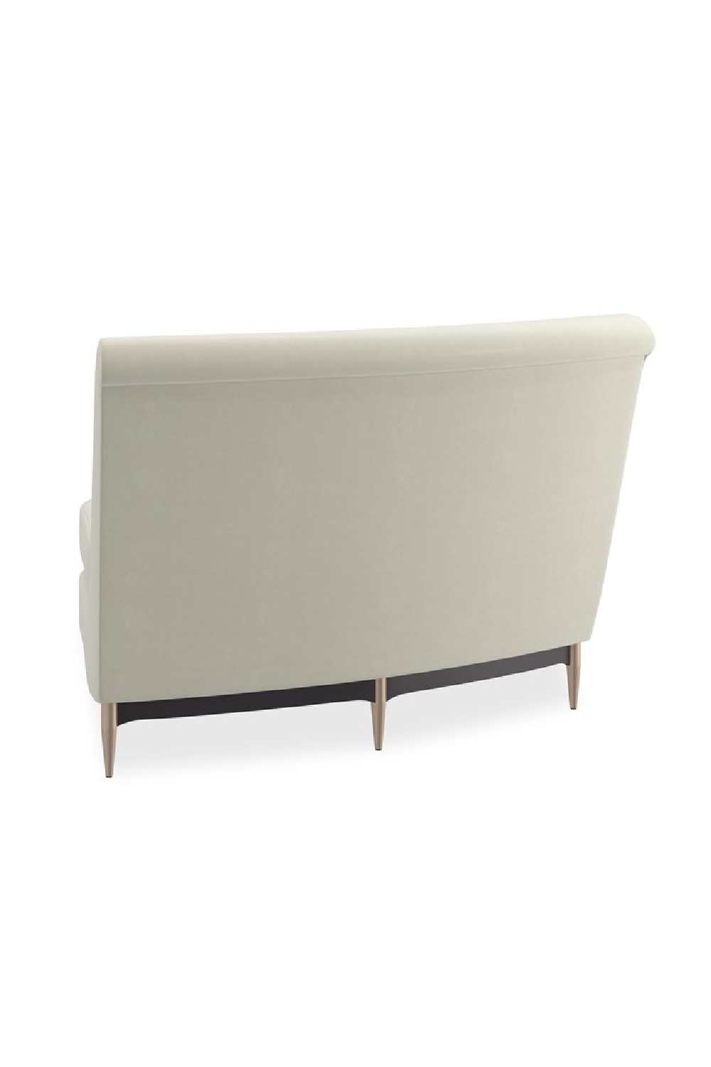 Biała aksamitna sofa modułowa | Caracole Three's Company | Caracole.eu.com