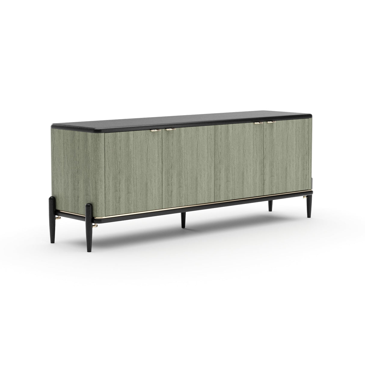 Komoda 4-drzwiowa z blatem orzechowym | Caracole Madera