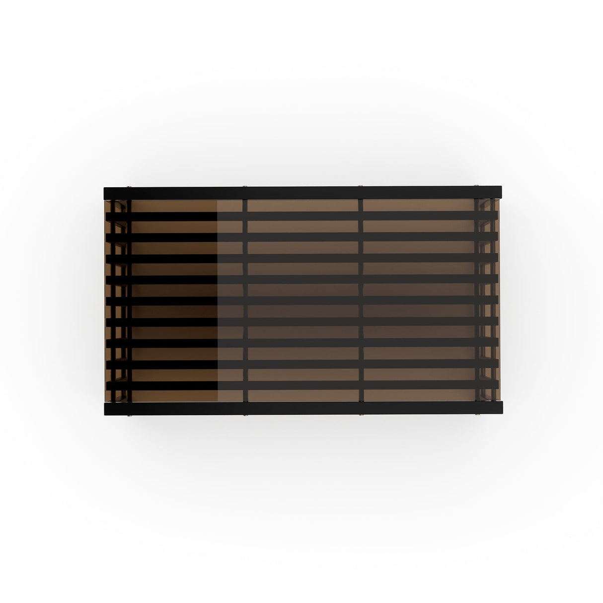 Ciemny, warstwowy stolik kawowy | Caracole Pinstripe