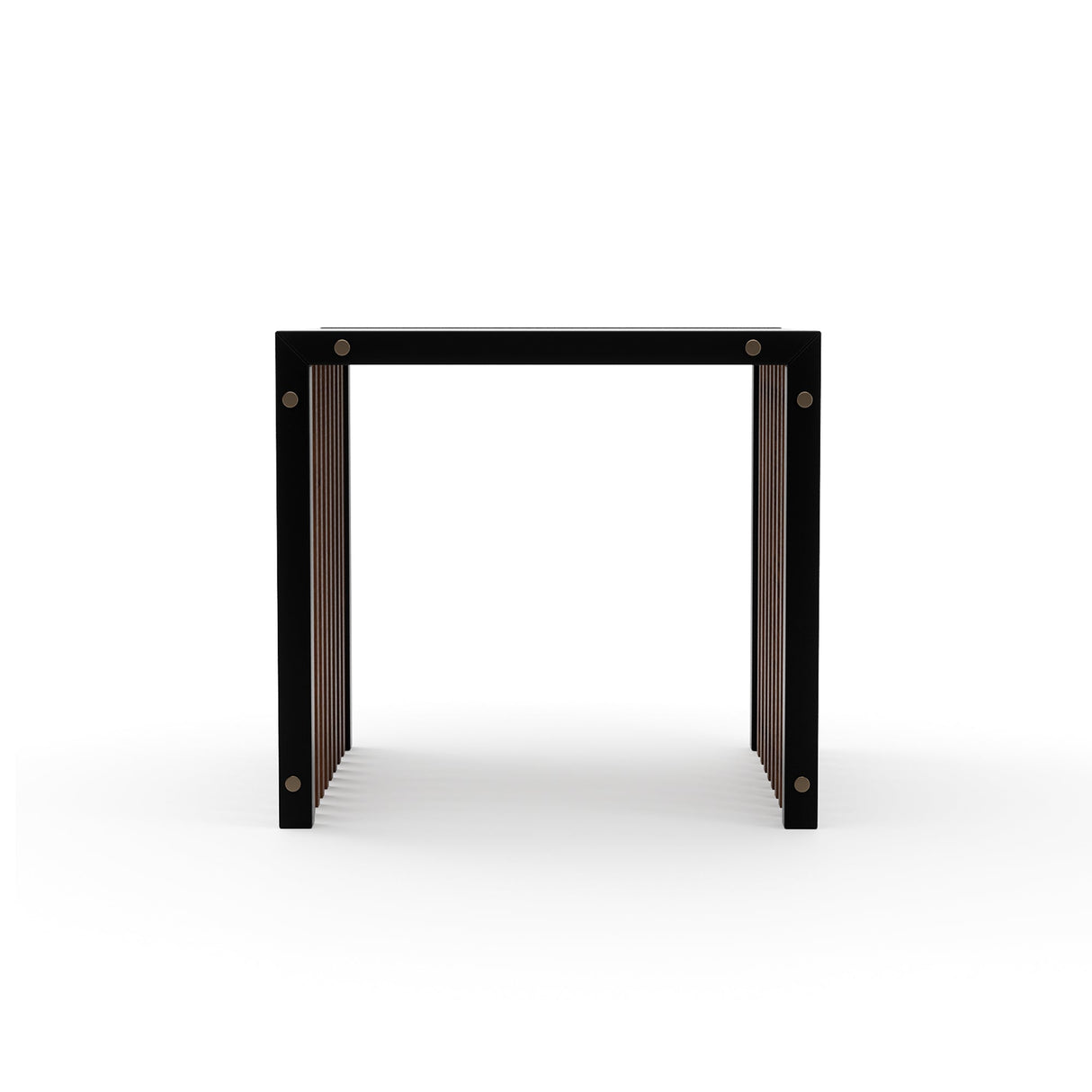 Ciemny stół końcowy | Caracole Pinstripe