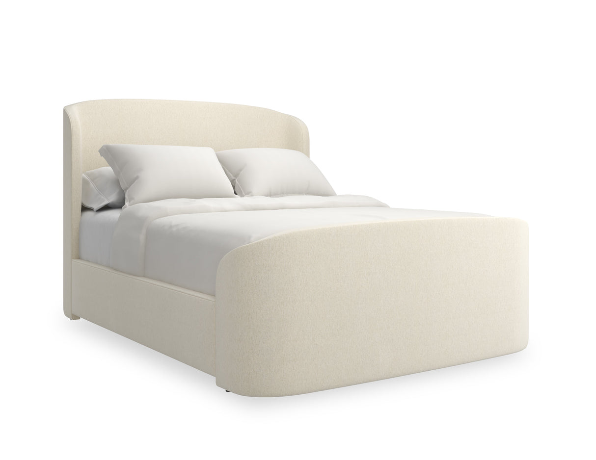 Zakrzywione tapicerowane łóżko typu king-size i queen-size | Caracole Sweet Embrace