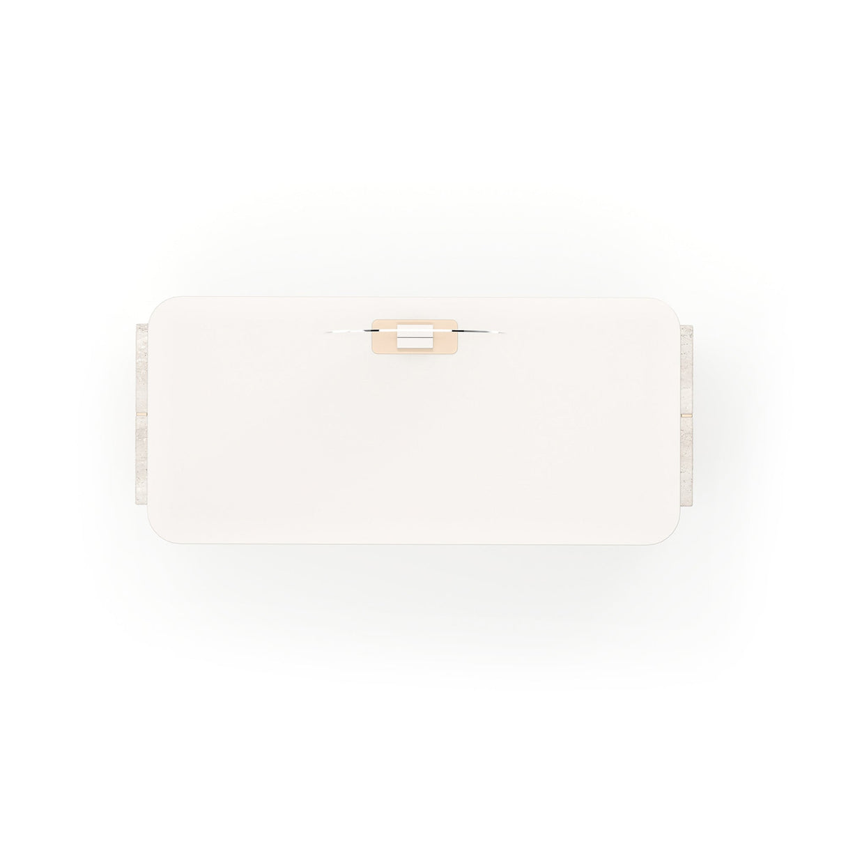 Toaletka z 3 szufladami i podstawą z trawertynu | Caracole Overlap