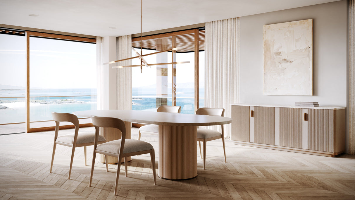 Krzesło jadalniane Rhythm Side Chair Ivory | Caracole Rhythm