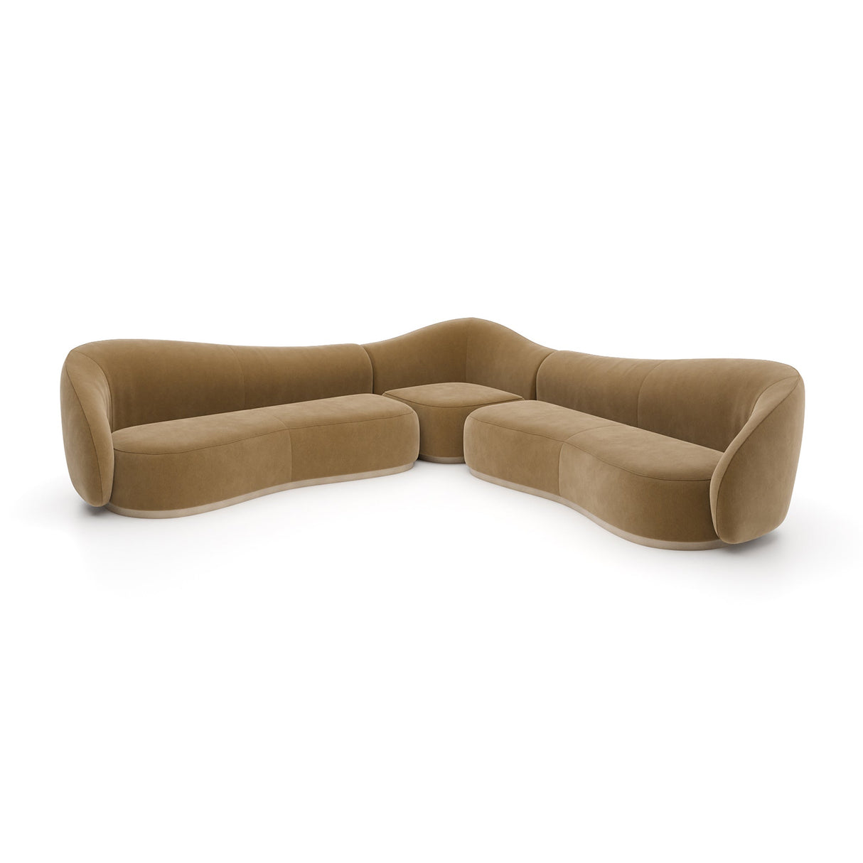 Tapicerowana sofa rzeźbiarska | Caracole Kalahari