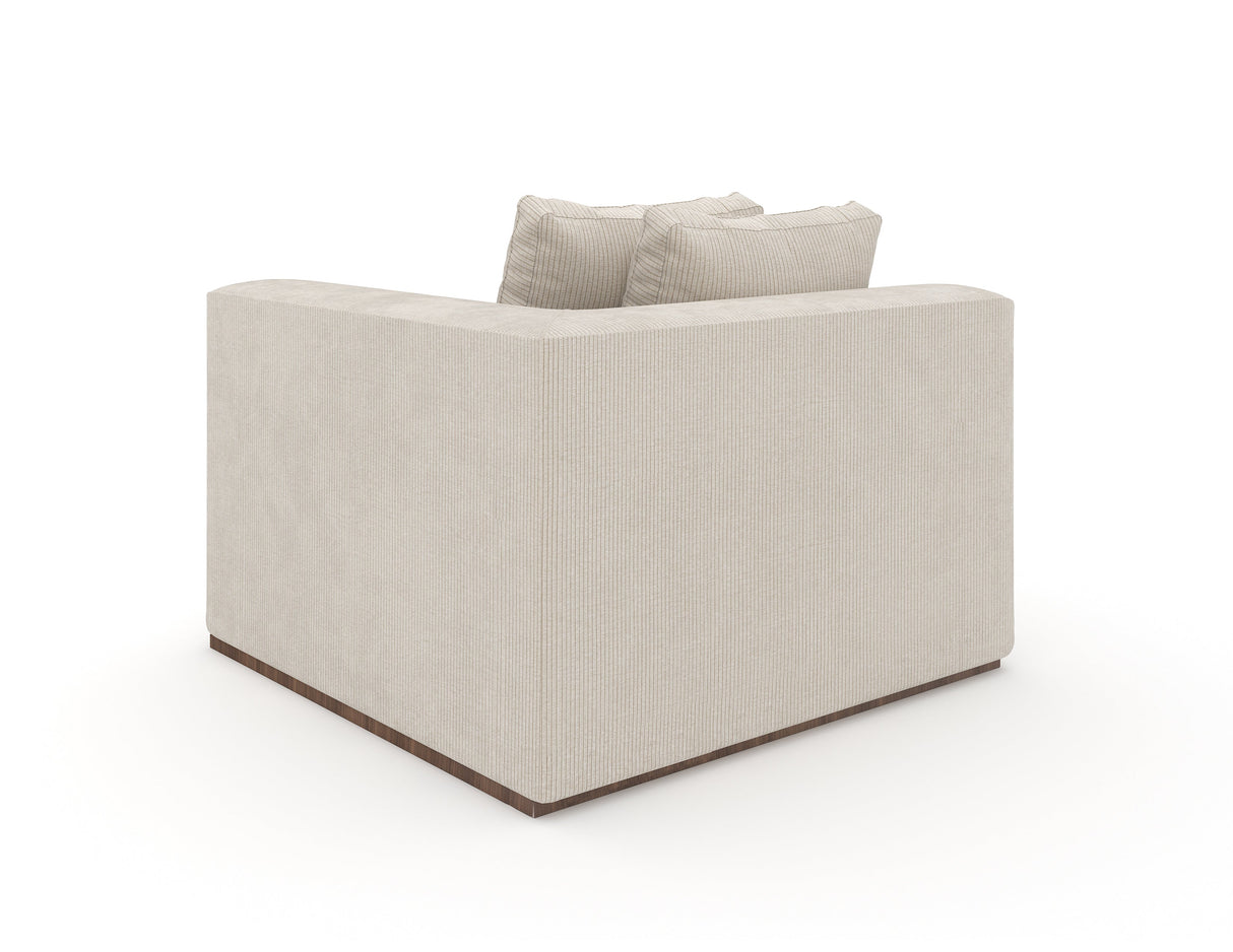 Kremowa narożna sofa klinowa | Caracole Bello