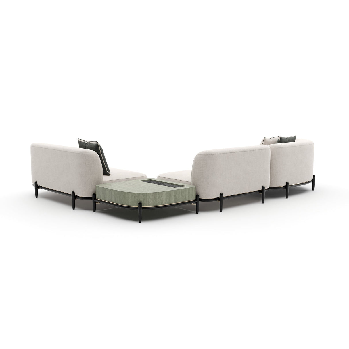 Sofa segmentowa | Caracole Madera Raf L Sekcja