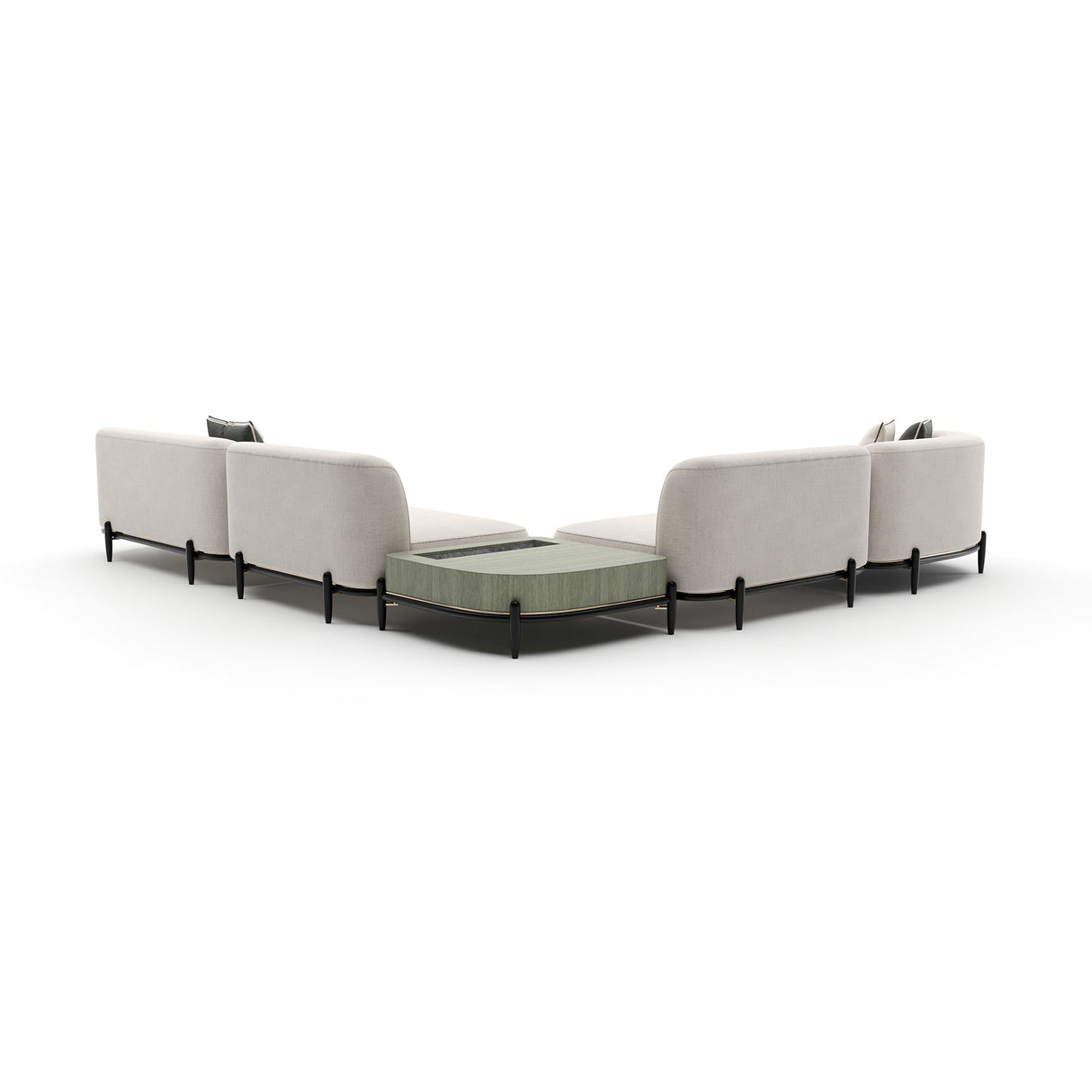 Sofa segmentowa | Caracole Madera Raf Duży segment L