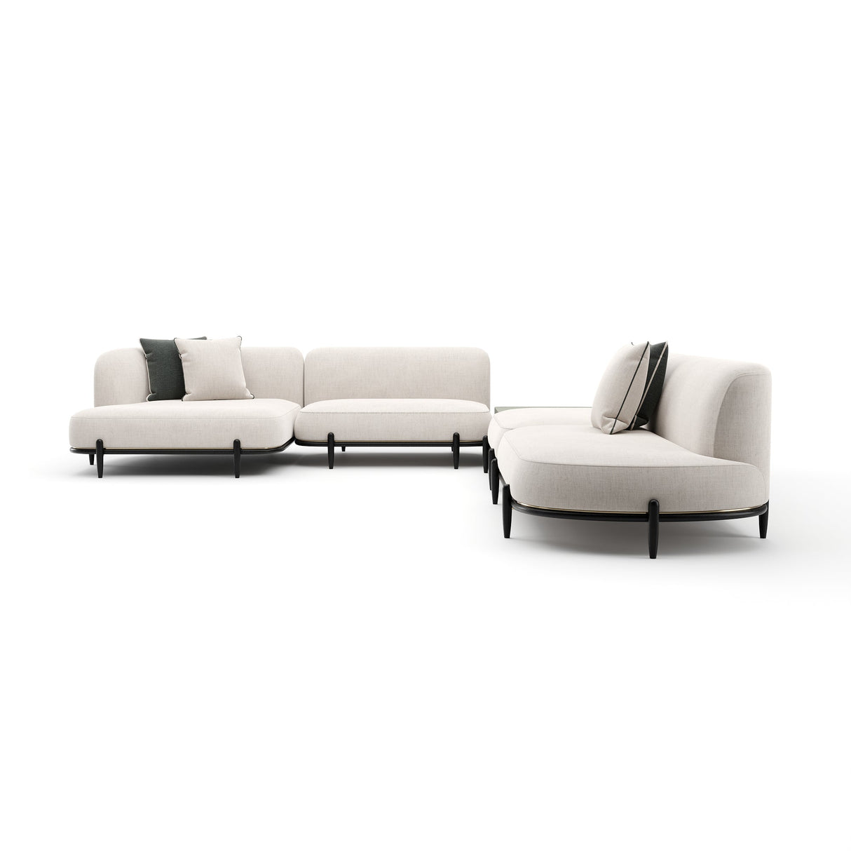 Sofa segmentowa | Caracole Madera Raf Duży segment L