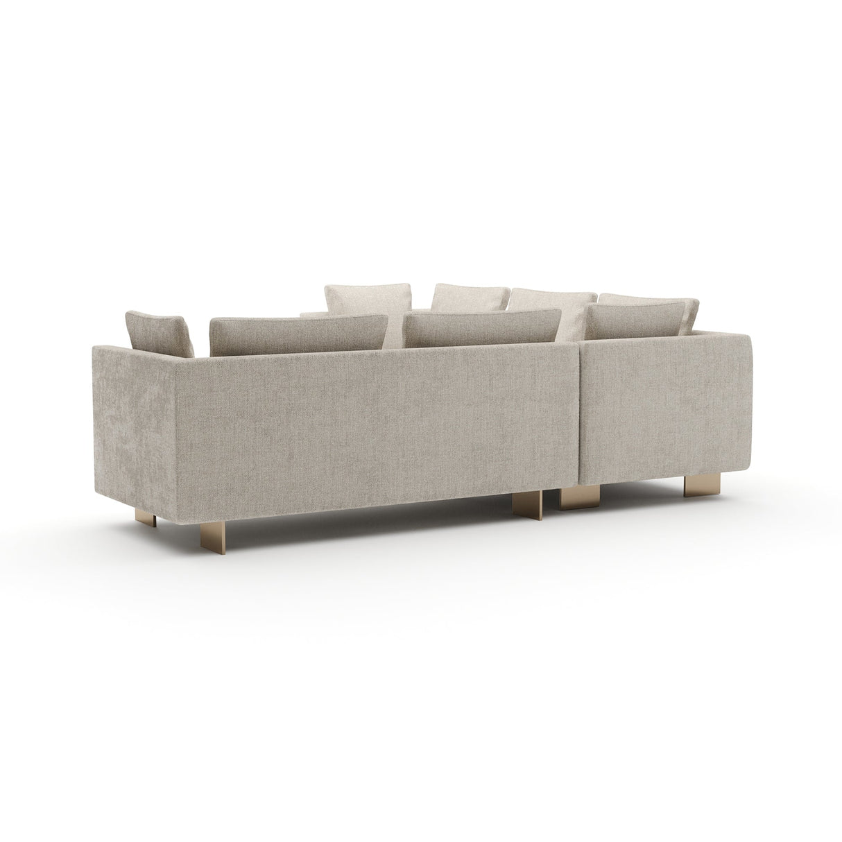 Perłowa Sofa | Caracole Altura Raf L segmentowa