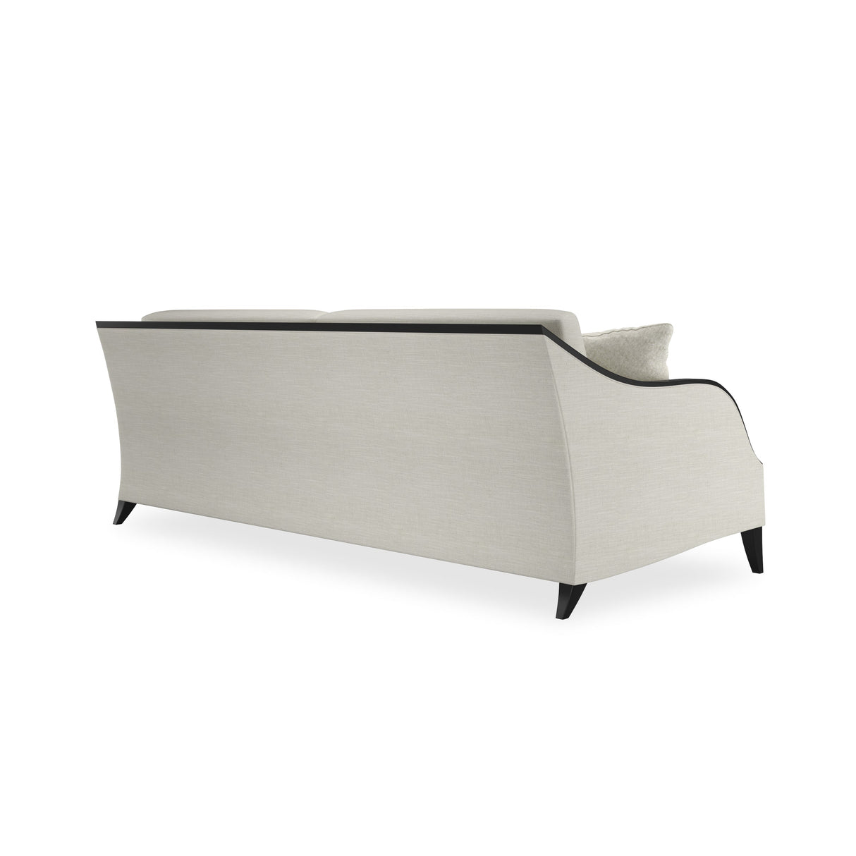 Kremowa sofa w plecionce koszykowej | Caracole Pitch Perfect