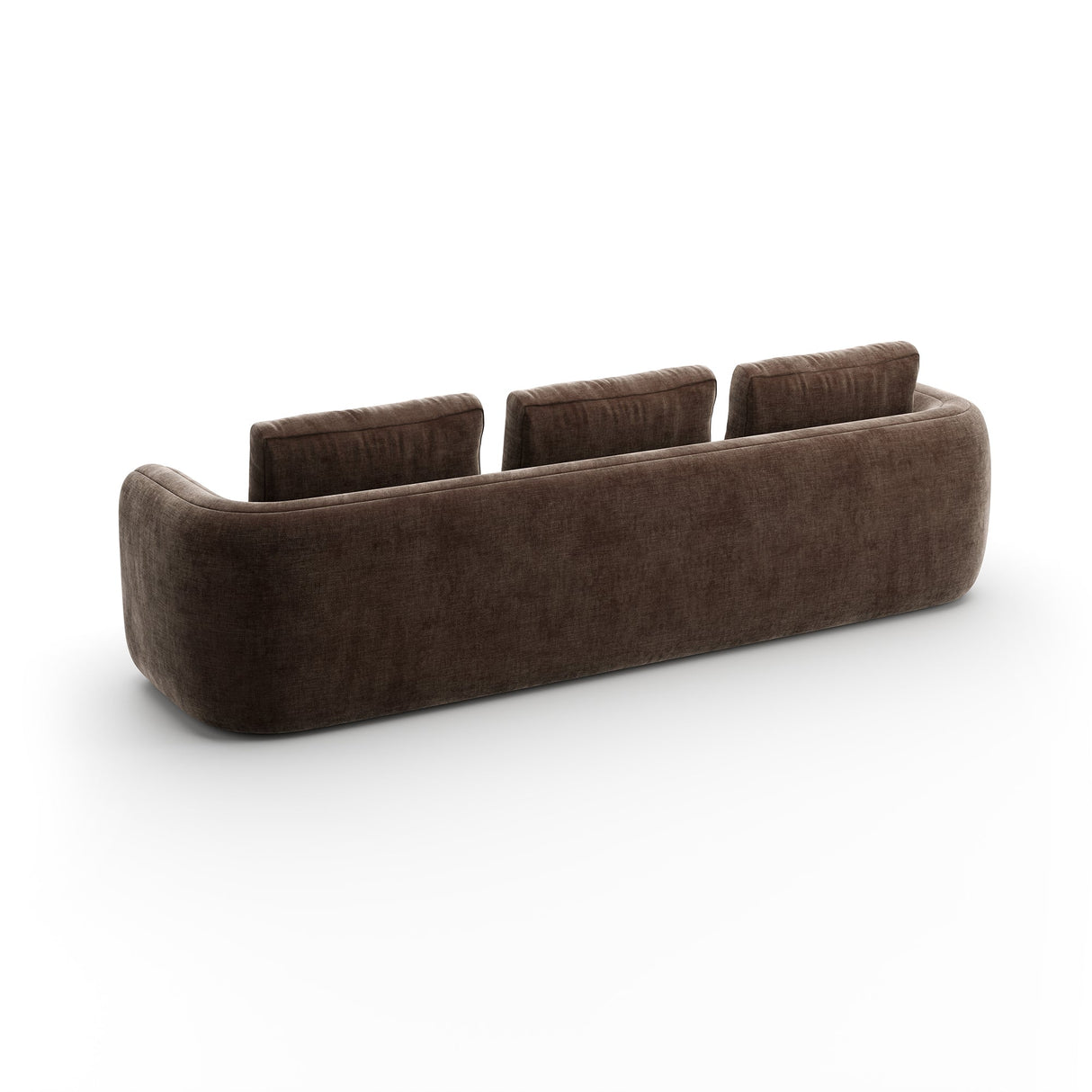 Taupe Aksamitna Sofa | Caracole Overlap