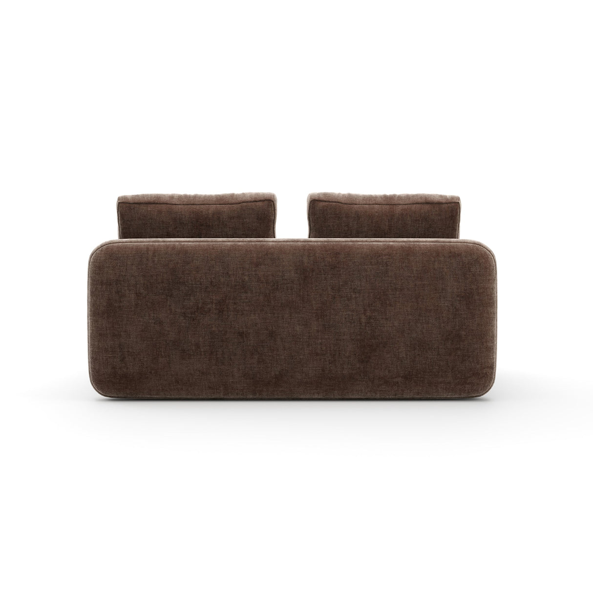 Sofa dwuosobowa z aksamitu w kolorze taupe | Caracole Overlap