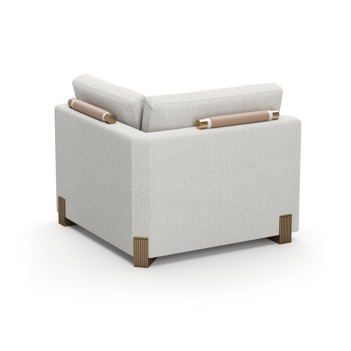 Narożna sofa w kolorze kremowym | Caracole Contrast