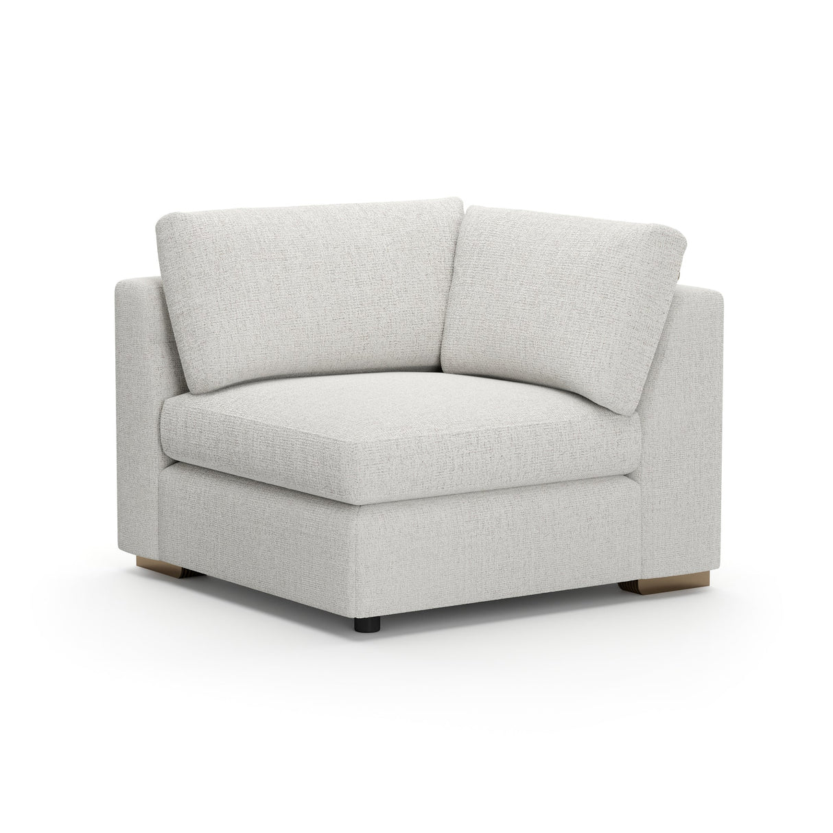 Narożna sofa w kolorze kremowym | Caracole Contrast