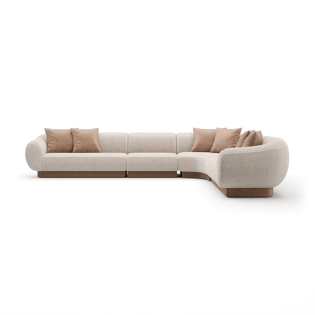 Duża sofa segmentowa Linnen L | Caracole Seta