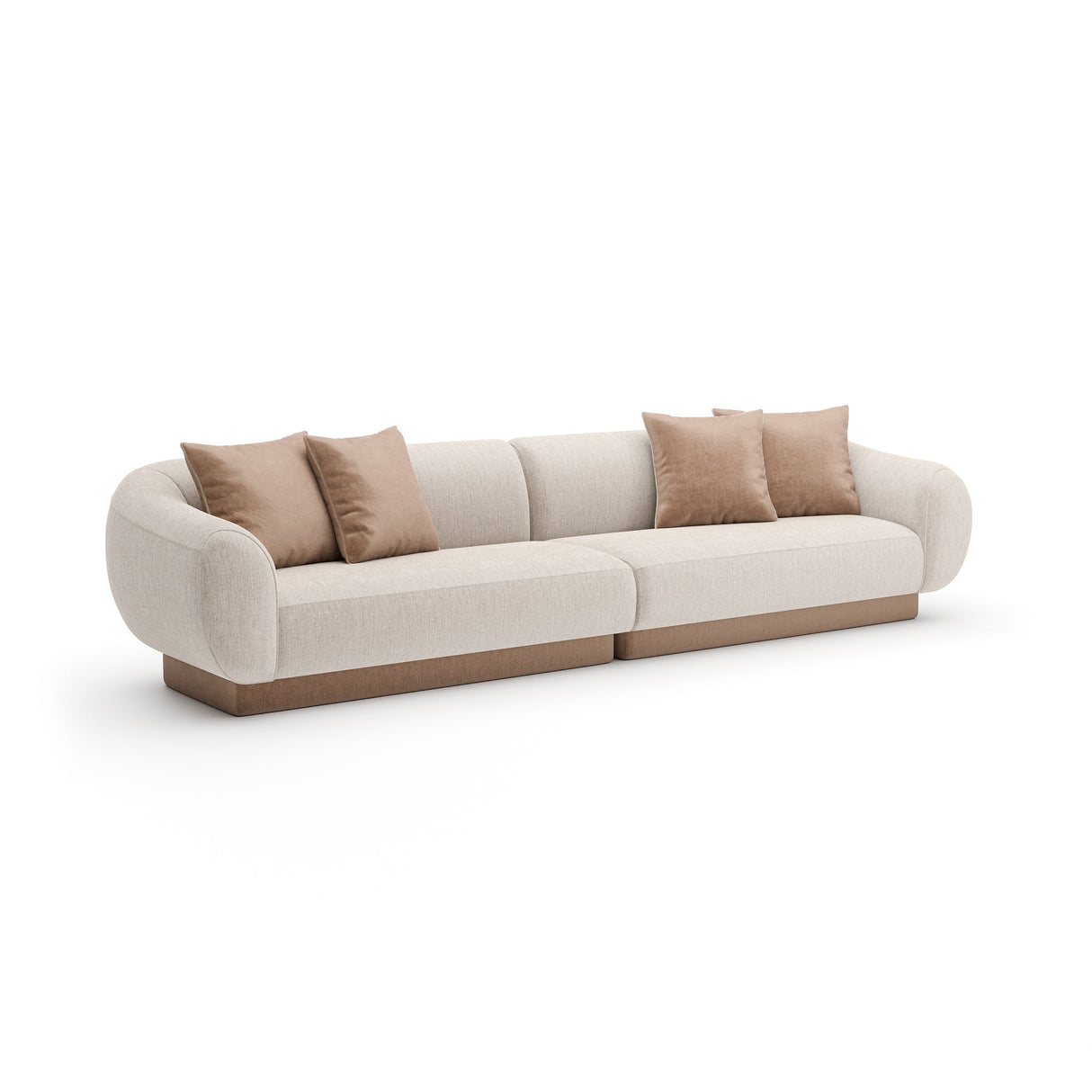 Sofa segmentowa Linnen 2 PC | Caracole Seta