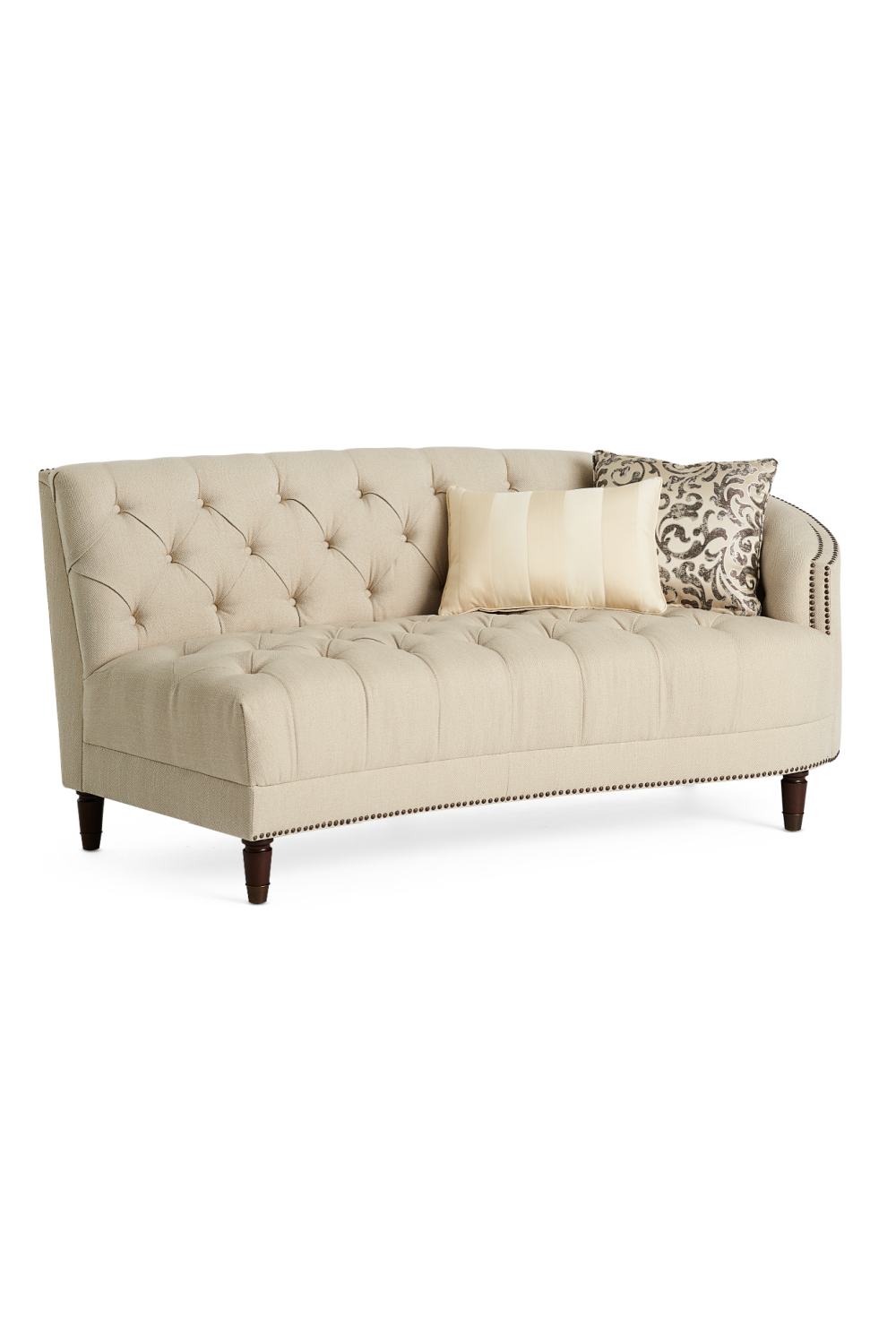 Pikowana sofa obszyta gwoździami | Caracole Laf | Caracole.eu.com