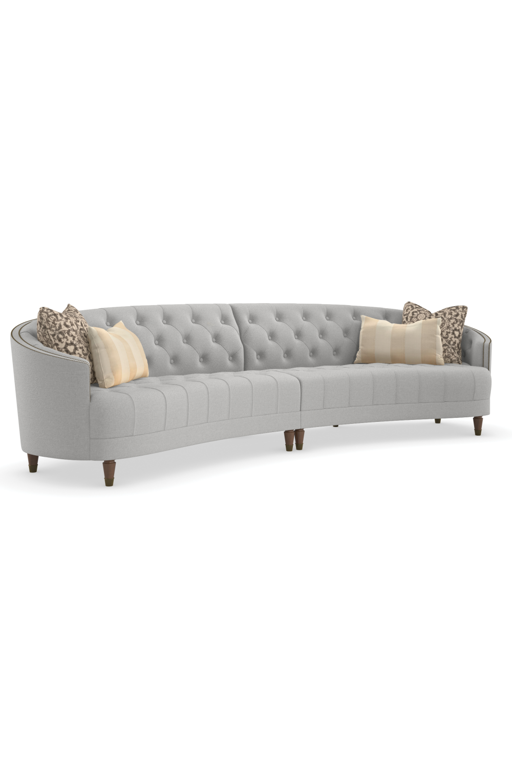 Pikowana sofa obszyta gwoździami | Caracole Laf | Caracole.eu.com