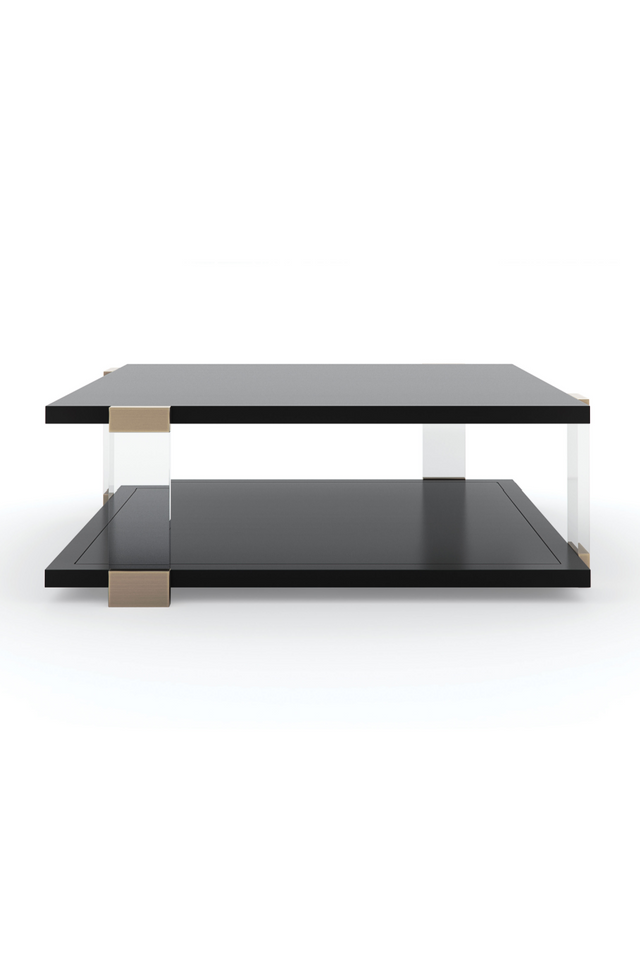 Kwadratowy czarny stolik kawowy | Caracole I'll Take The Corner Table | Caracole.eu.com