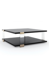 Kwadratowy czarny stolik kawowy | Caracole I'll Take The Corner Table | Caracole.eu.com