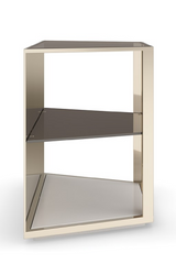 3-warstwowy szklany stolik końcowy | Refrakcja Caracole | Caracole.eu.com