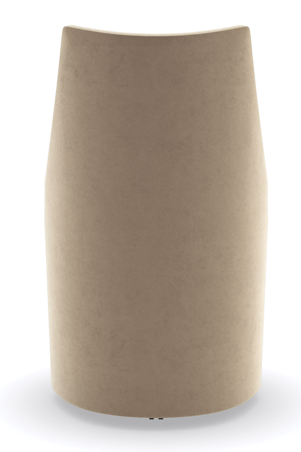 Krzesło do jadalni w kolorze taupe velvet | Caracole Barrel Roll | Caracole.eu.com